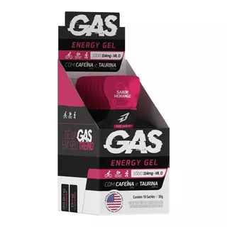 Gel Deportivo Energizante Energy Gel 30 G X10 Morango