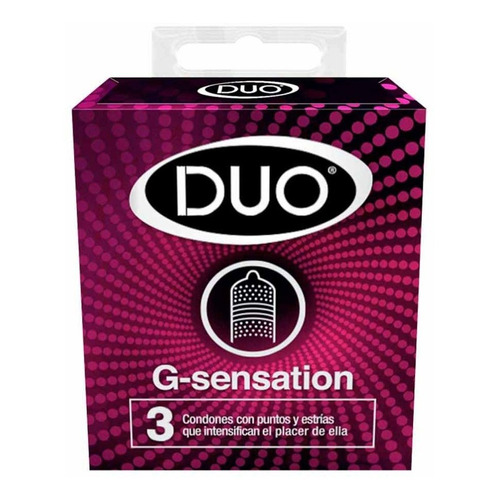 Preservativo Duo G Sensationcaja X 3 Und