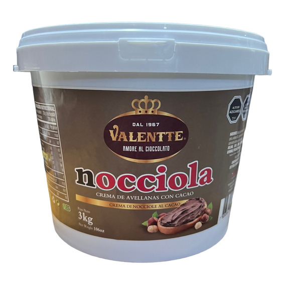 Crema De Avellana Valentte Balde 3 Kilos