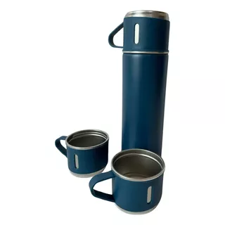 Garrafa Termica Inox 500ml Café Copo Chima Camping Squeeze Cor Azul