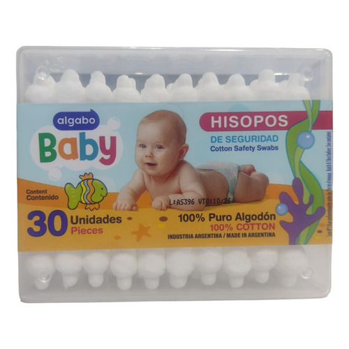 Hisopos De Seguridad Algabo Baby 30 Unidades