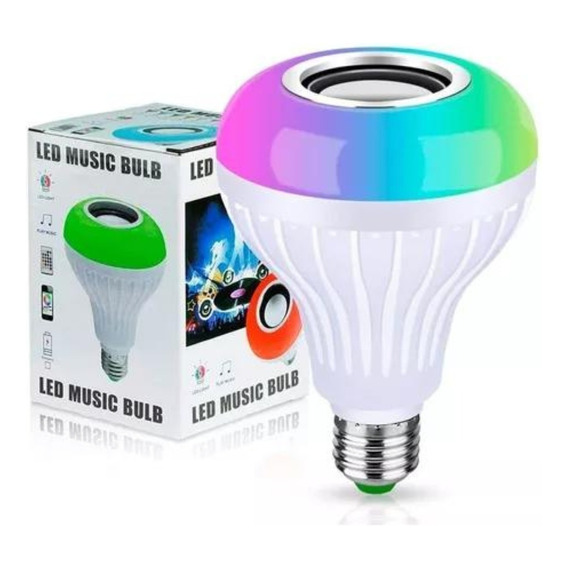 Lámpara Led Con Parlante Bluetooth Colores Rgb