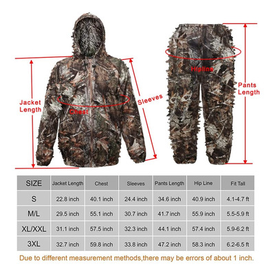 3d Bionic Maple Leaf Hunting Ghillie Traje De Camuflaje Fran