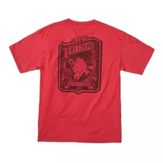 Camiseta 5.11 Freedom - Vermelha Original C/nota 
