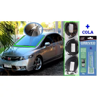 Kit Acabamento Do Para-brisa New Civic 2007 A 2011 + Cola