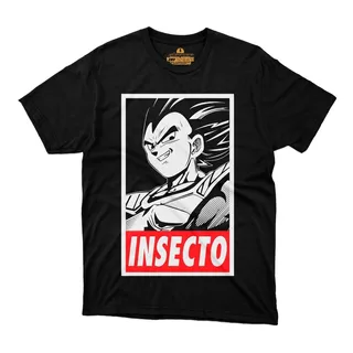 Playera Dragon Ball Vegeta Insecto Poster Super Saiyajin 