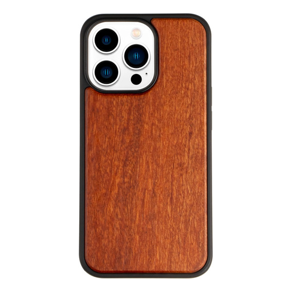 Funda Para iPhone De Madera Rosewood Ultra Impacto Uso Rudo