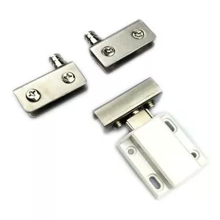 Dobradiça Inox P/ Rack Com Porta De Vidro De 4 A 8mm Com Imã