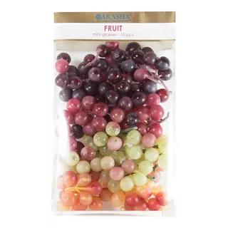 Uvas Artificiales Racimo Fruta En Caja Premium Pack X30 Uvas