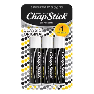 Kit Com 3 Chap Stick Lip Balm Original 4g - Importado Usa