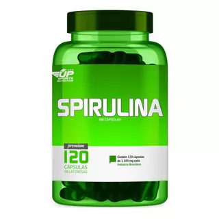 Spirulina 1100mg Com 120 Cápsulas Up Sports Nutrition