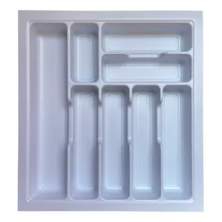 Cubiertero Plastico Organizador De Cocina Blanco Pvc 44x48