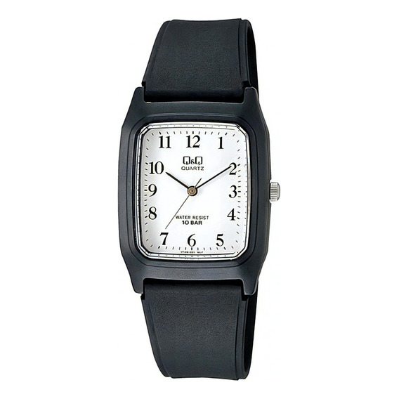 Reloj Q&q Hombre Vp48j001y Correa Wr100 Color de la correa Negro Color del fondo Blanco vp48j001y