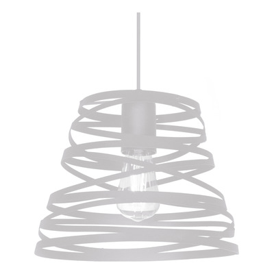 Colgante 1 Luz Cesena 30cm  C-1320 Blanco Apto Led Deco 