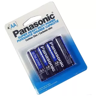 Baterias Pilas Aa Panasonic Ultra Heavy Duty Paquete De 4