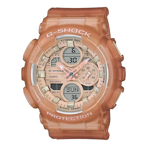 Reloj Casio Mujer G-shock Gma-s140nc-5a1dr Color de la correa Rosa Color del bisel Rosa Color del fondo Rosa