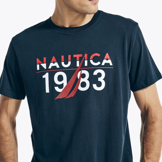 Playera Nautica Hombre Camiseta Logo 100% Original T- Shirt