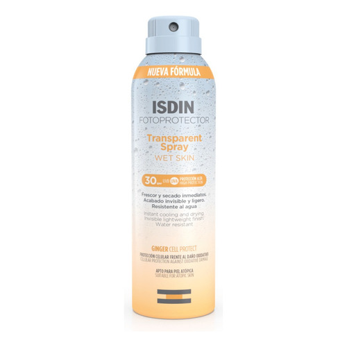 Isdin Fotoprotector Transparent Spray Wet Skin Spf 50 250ml