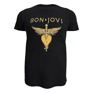 Polera Diseño Bon Jovi 100% Algodón, Todas Las Tallas