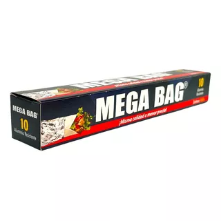 Papel Aluminio Modelo 10 Mega Bag Delgado 14 Micras (1rollo)