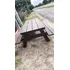 Mesa Con Banco De Madera Marrón Oscuro (Usado)
