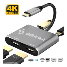 Cable Hdmi Dehuka Compatible Dispositivos Celular iPhone Video Full Hd 4k  Transmitir Audio Video Nitido Para