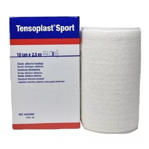 Venda Elástica Adhesiva Tensoplast Sport 10cm X 2.5m Látex Bsn Medical