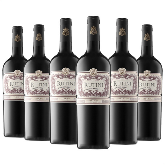 Vino Rutini Cabernet Malbec 750ml Caja X6 Pack 01almacen 