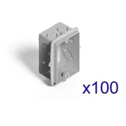 Caja De Embutir Rectangular Pvc Genrod 10x5 Pack X 100