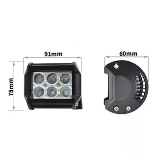 Luces Faros Led Carro Moto 6 Leds 18w 4 Pulgadas