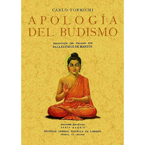 Apologia Del Budismo, De Formichi, Carlo., Vol. 1. Editorial Maxtor, Tapa Blanda En Español, 2014