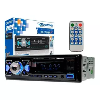 Auto Rádio Mp3 Automotivo Bluetooth Usb Rs2714br Roadstar