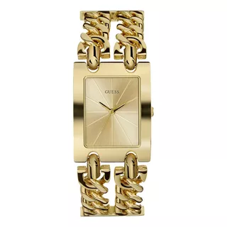 Relógio Guess Feminino Dourado Quadrado Social W1117l2