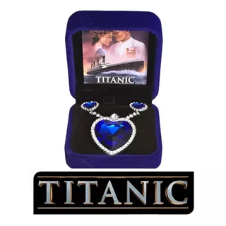 Set Collar Y Aretes De Coleccion Titanic Plata S925 Dtup®