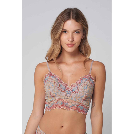 Corpiño Bralette Con Puntilla Victoria Luz De Mar