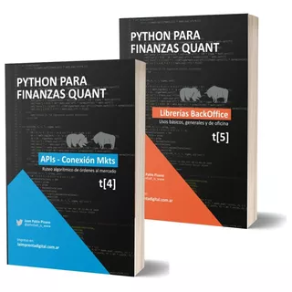 Libros Aprendé Python Desde 0 Trading Quant - Combo 2 Tomos