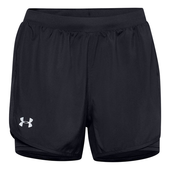 Short Under Armour Ua Fly By 2.0 2n1 Sh Black Para Dama