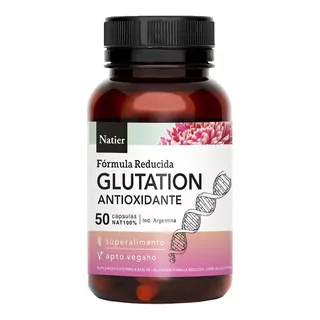 Glutatión Super Antioxidante Natural Natier 50 Cap Sabor Sin Sabor