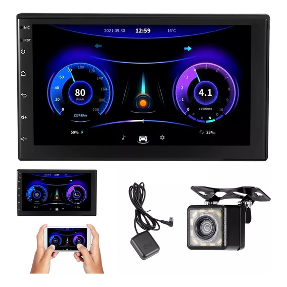Radio Auto Pantalla Gps Carplay 16g Camera Usb Bluetooth 7''