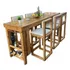 Isla De Cocina Con Taburetes Mesa Alta Taburetes Alto 6 Pers