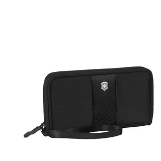 Billetera Para Smartphone Color Negro, Victorinox Color Negro Diseño De La Tela Liso