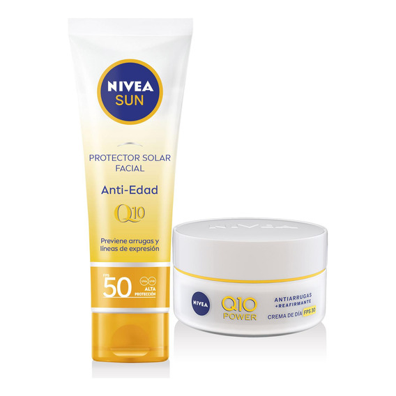 Protección Solar Antiedad Bloqueador + Crema Antiarrugas