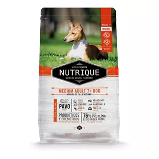 Alimento Nutrique Ultra Premium Medium Adult +7 Para Perro Adulto De Raza Mediana Sabor Pavo En Bolsa De 12 kg