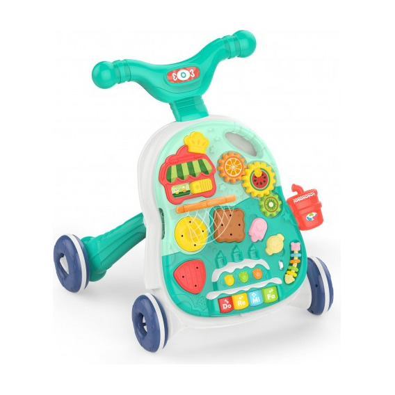 Andador Explorer Fan Caminador Infantil 2 En 1 Mesa Didactica Color Verde