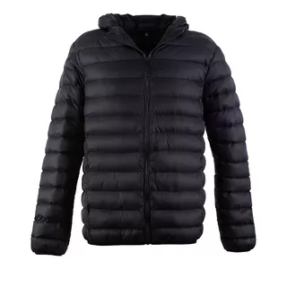 Campera Braku Hombre Slim Importada Nylon Moda Negro