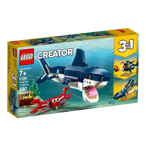 Lego® Creator - Criaturas Del Fondo Marino (31088) Cantidad de piezas 230