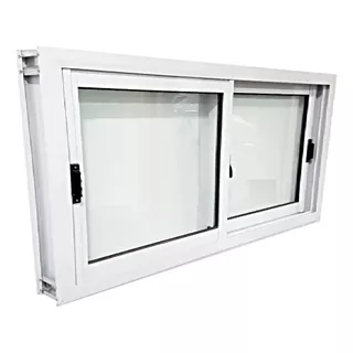 Ventana Aluminio Blanco 140x40 Vidrio Entero 4mm Con Envio