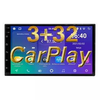Central Multimidia Universal 7 Pol 2din Android Auto Carplay
