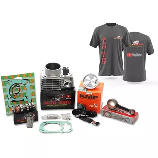 Kit 240cc + Comando Eixo Bruto + Biela Txk P/titan/bros 150