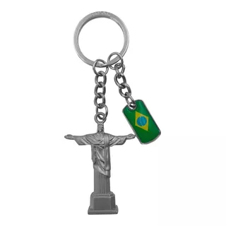1 Chaveiro Metal, Modelo Cristo Redentor Brasil Lembrancinha